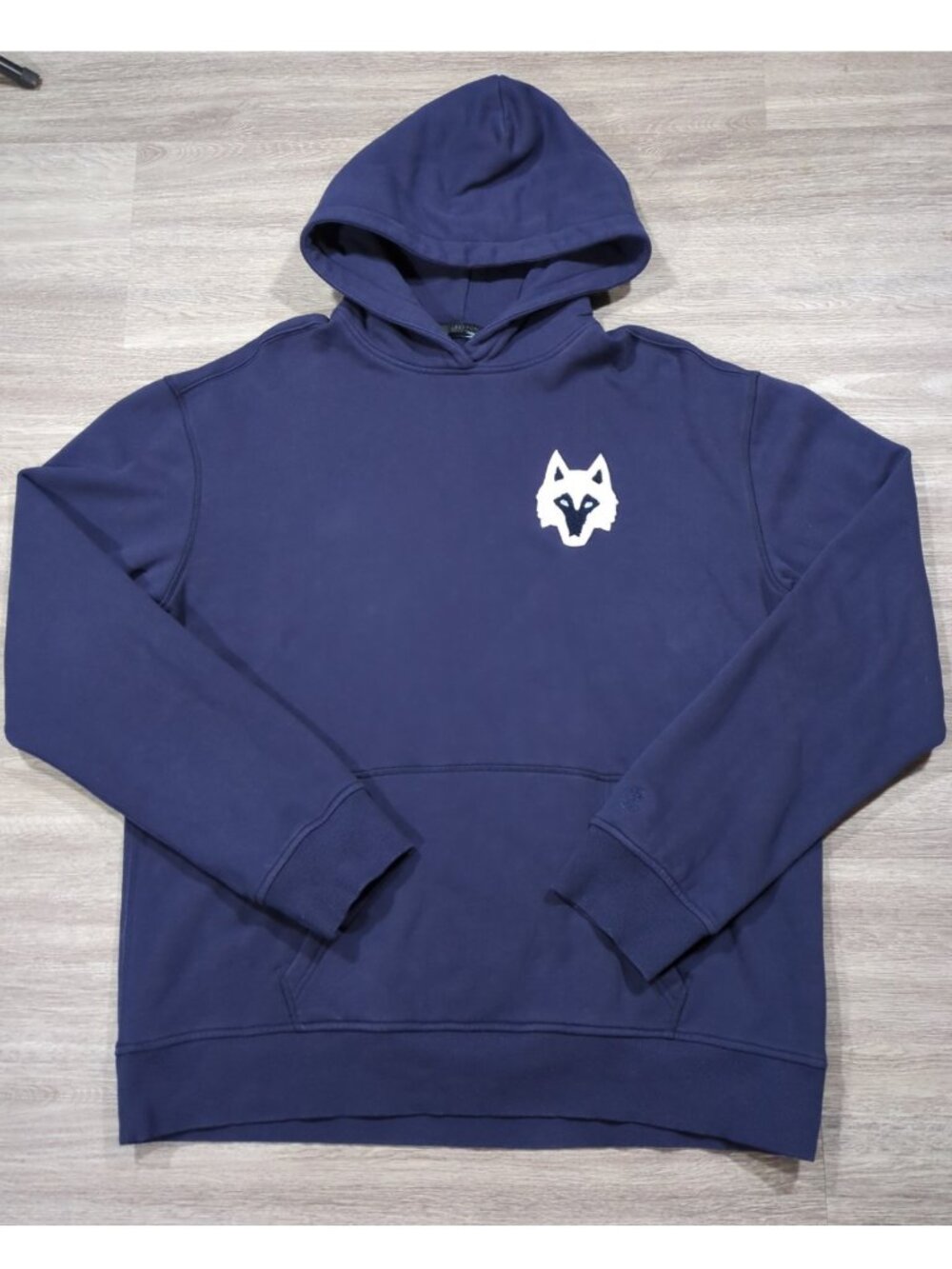 Greyson Gotham Icon Hoodie Men's XL Pullover Navy Blue Wolf Patch Golf